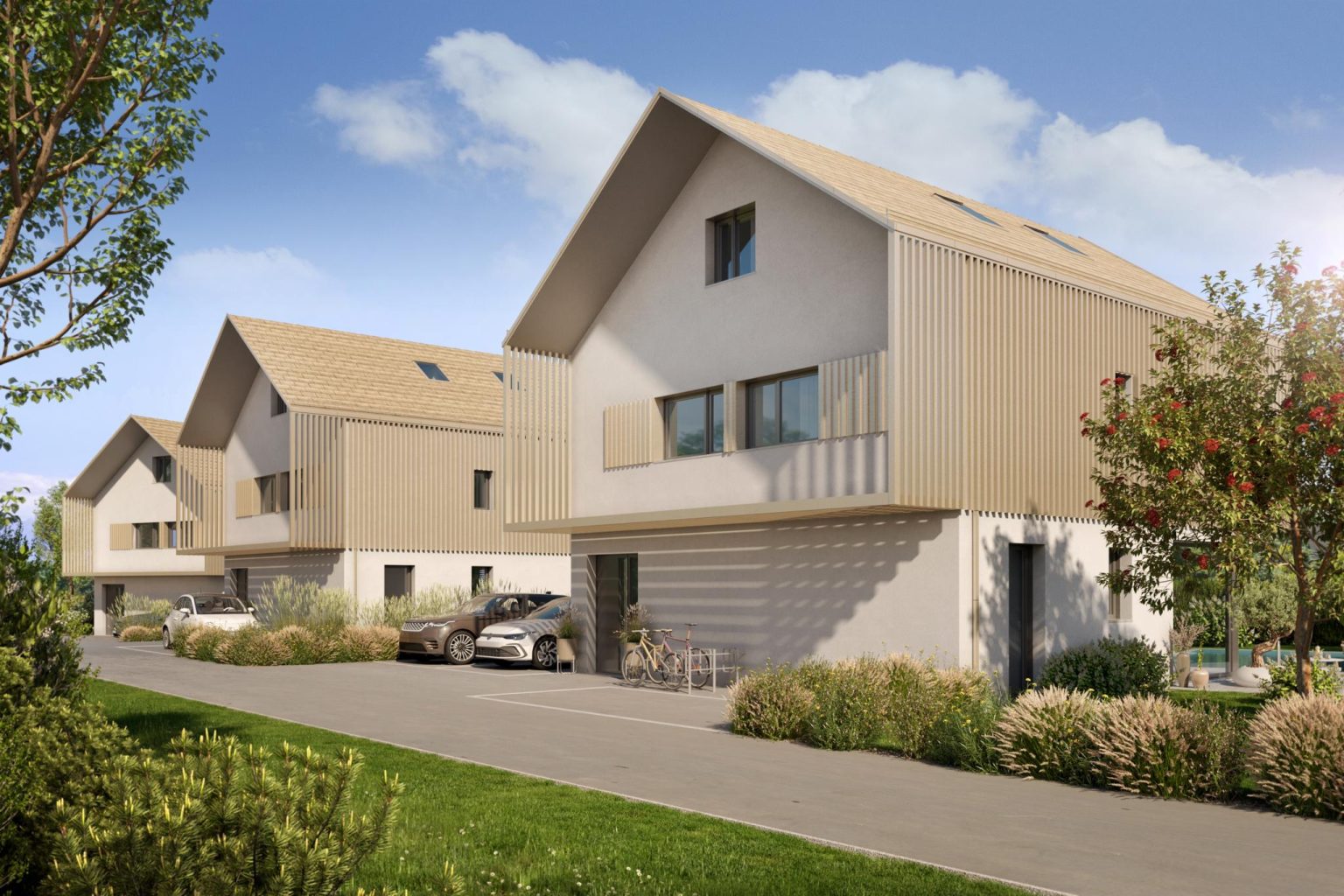 Promotion de cinq villas individuelles à Chavannes-de-Bogis